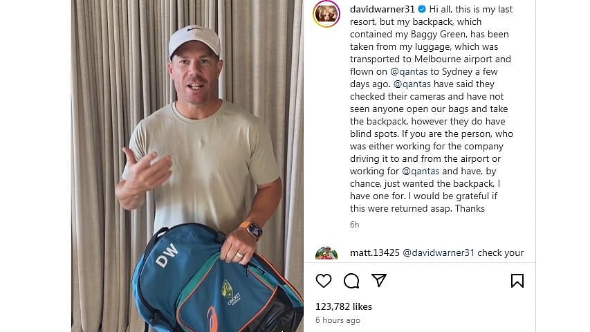 என்னது, பையக் கூட விட்டுவைக்கலயா? யார்ரா அவன்..? வார்னரின் உருக்கமான வீடியோ!