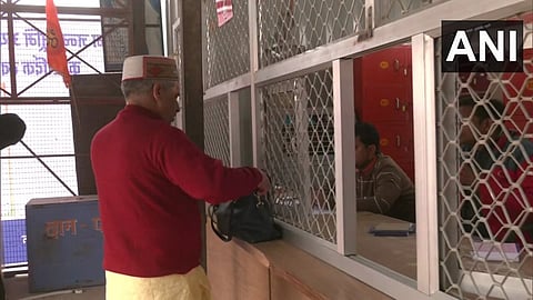 A locker facility has been set up in Ayodhya Ram temple premises for devotees