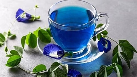 Blue tea