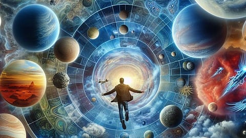 A man and some Planets