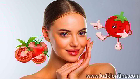 tomatoes on the face