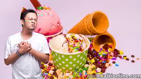ice cream cause a heart attack