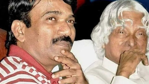 Dhamu with Abdul Kalam 