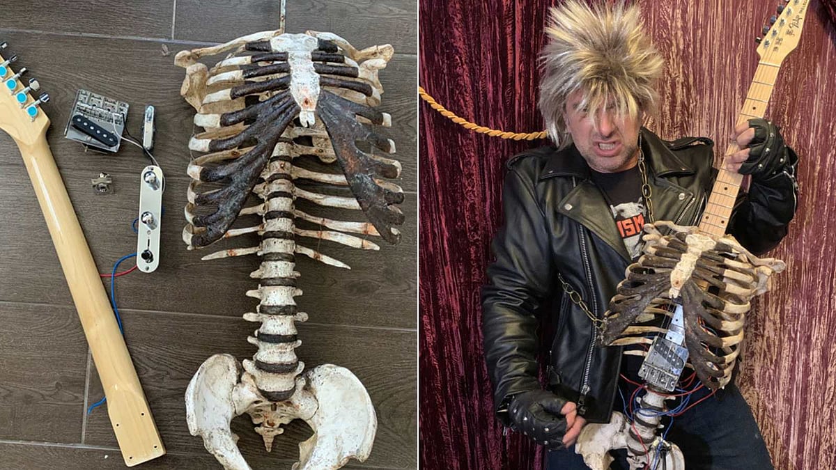 எலும்பை கிட்டாராக மாற்றிய இசைக்கலைஞர்!