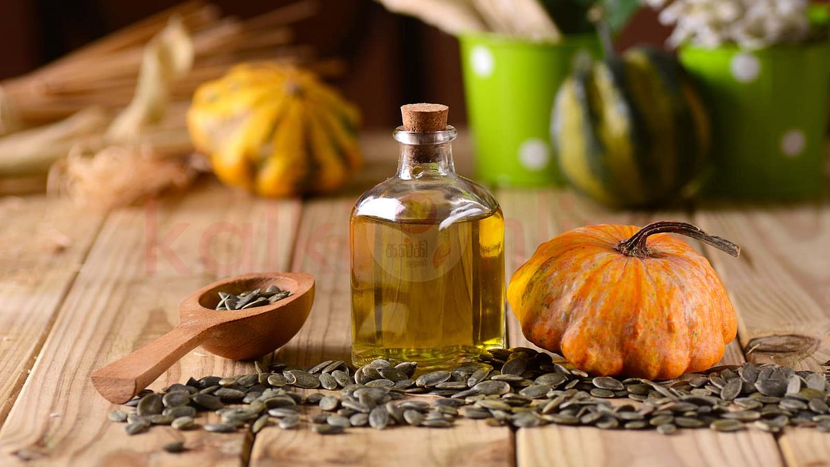 தலை முடி வளர்ச்சிக்கு பூசணி விதை எண்ணெய்…நன்மைகள் மற்றும் பயன்படுத்தும் முறை!