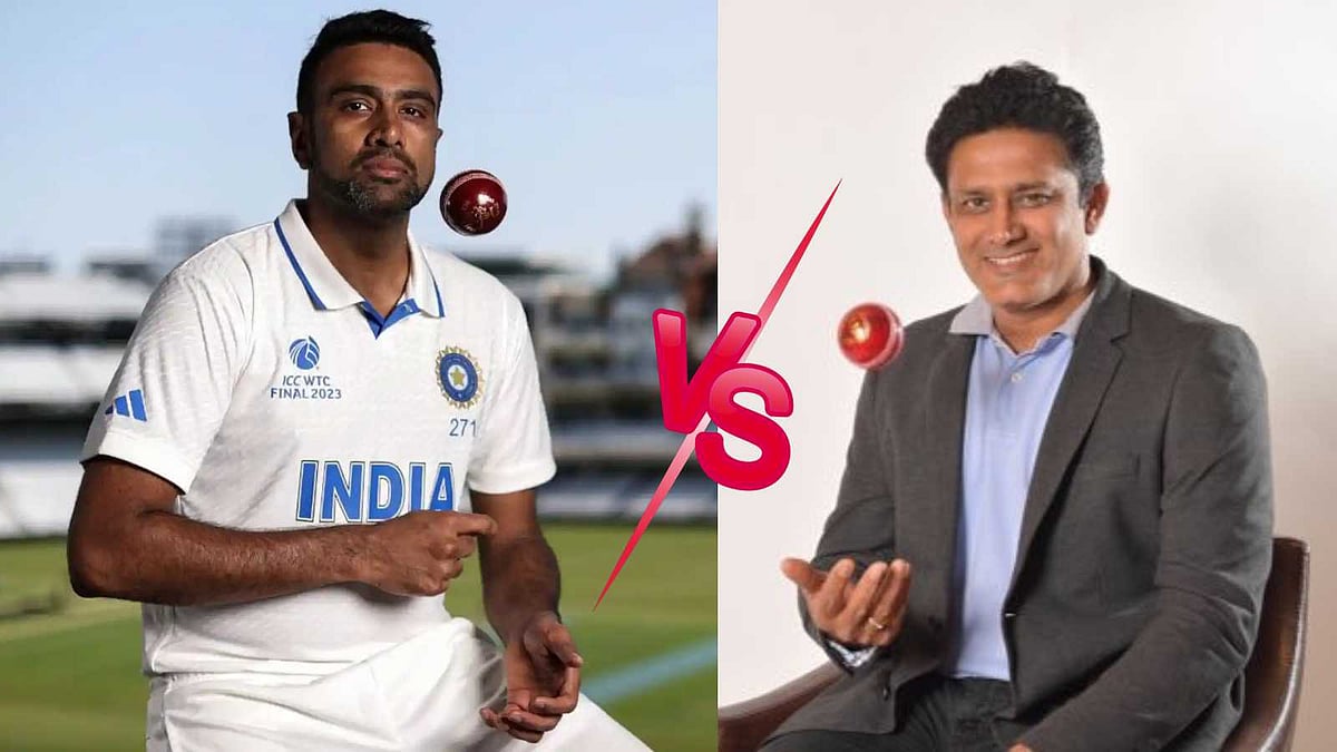 அஸ்வின் Vs கும்ப்ளே - some statistics  