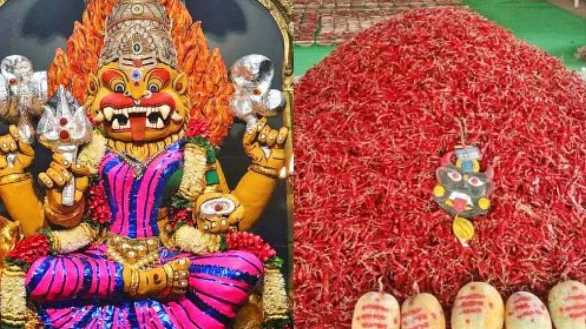 மிளகாய் பூஜைக்கு பிரசித்தி பெற்ற பிரத்தியங்கிரா தேவி ஆலயம்! 