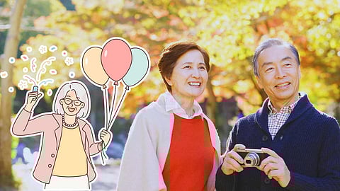 Happy old people