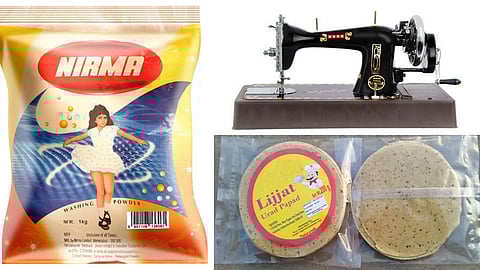 Usha Sewing Machine, Nirma Washing Powder, Lijjat Papad 