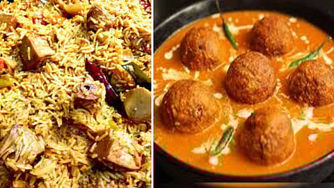 Delicious Palakkai Biryani and Banana Kofta Recipe!
