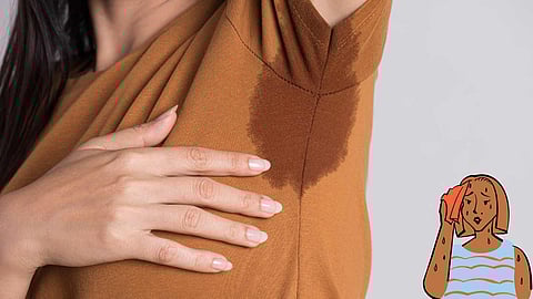 Sweat armpit