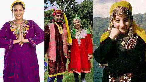 Unique clothing of Kashmiri women