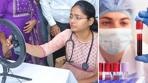 AI blood test device