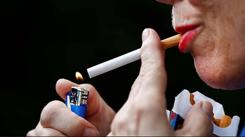 Cigarette banned in france