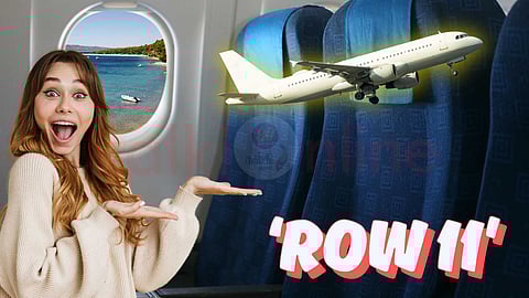 Plane seat - row 11