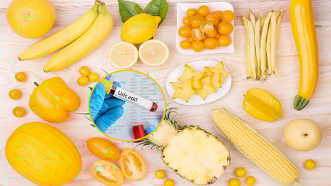 yellow vegetables that control uric acid