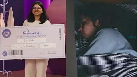 Indian sleeping champion - pooja