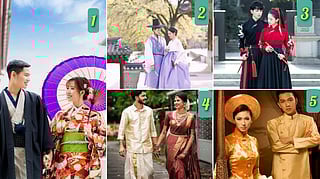 5 Asian cultural costumes 
