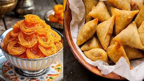 Samosa, jalebi