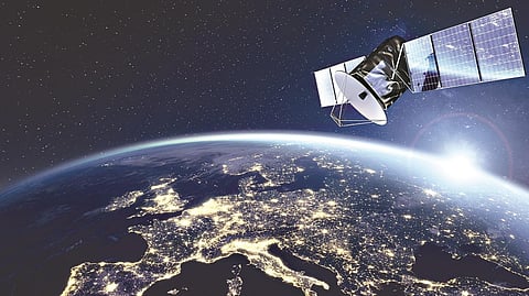 Satellite in space