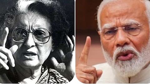 Indira gandhi an Narendra Modi