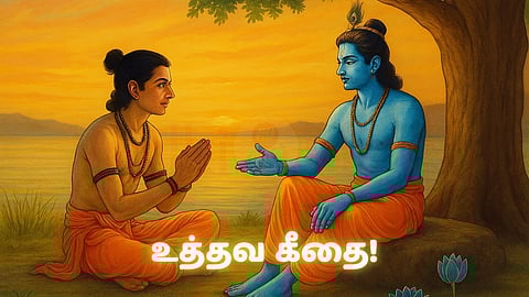 Uddhava Gita - Uddhava and Krishna