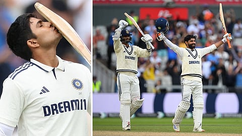 Shubman Gill, Ravindra Jadeja and Washington Sundar