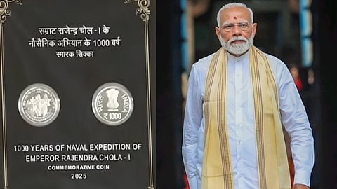 PM Modi unveils Rajendra Chola coin