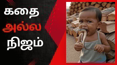 1-Year-Old Child Bites Cobr