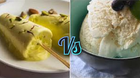 Ice cream vs frozen dessert