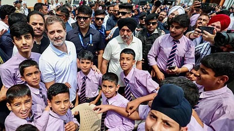 Rahul gandhi with adopted children