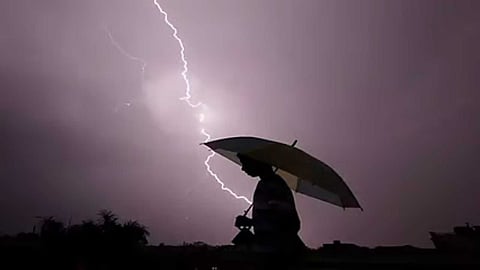 thunder and lightning with men