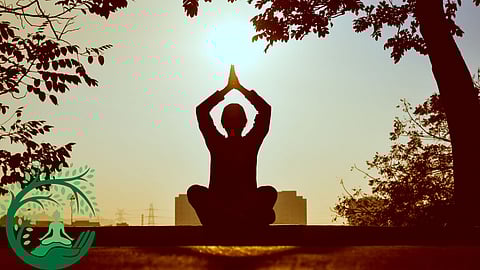 Woman Doing Yogasana