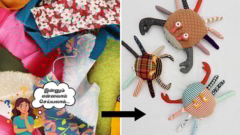 Leftover fabrics and Handicrafts