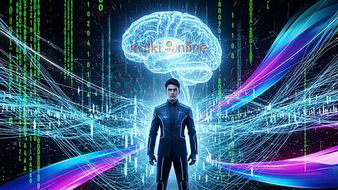  AI brain and data streams
