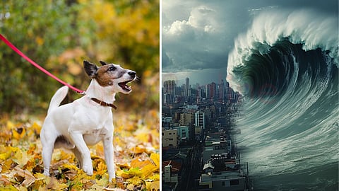Dog and Tsunami