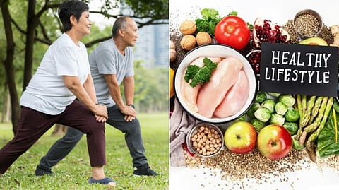 Aged People fitness routine
