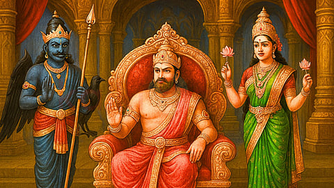 King, Saneeswaran and Lakshmi