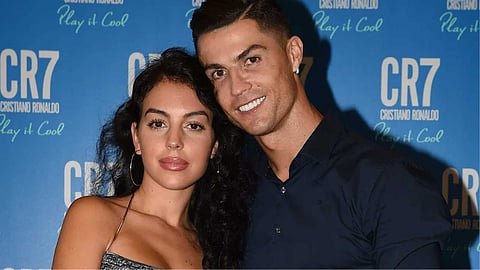 Ronaldo with his girlfriend
