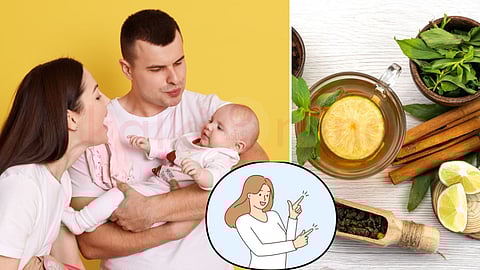 Parent with their baby and the Natural remedies 