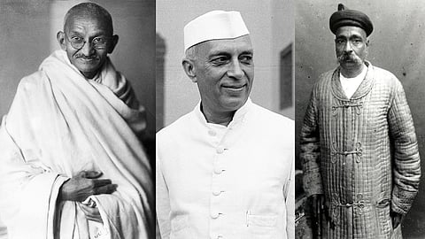 Mahatma Gandhi, Jawaharlal Nehru, Bal Gangadhar Tilak