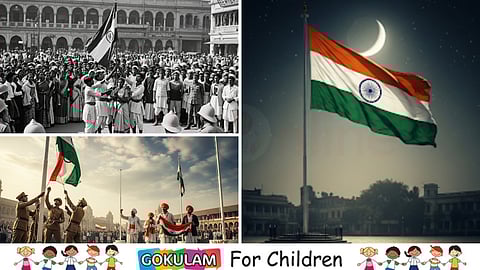National flag flies proudly