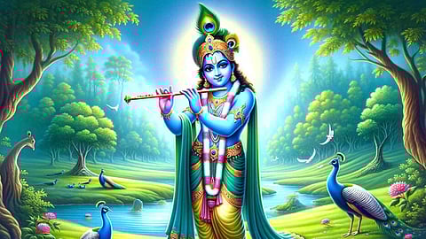 The secret behind Sri Krishna wearing peacock feathers on his head