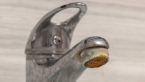 hard water stain