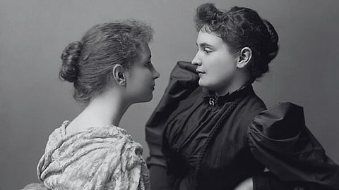Helen Keller and Anne Sullivan