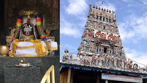 The miraculous lingam that turned the water of the pond red