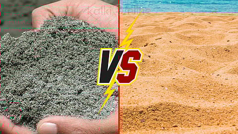 m sand vs river sand Tamil