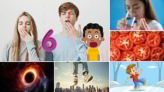 The placebo effect, tomato slices, yawning, Dark Matter, gravity and Slippery ice