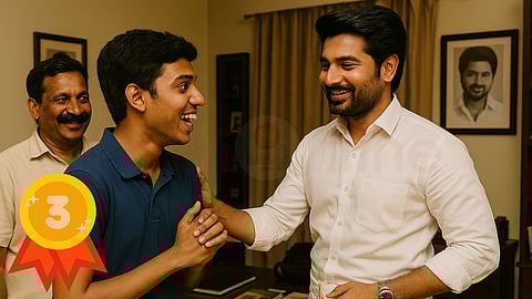 Father and Son with Actor