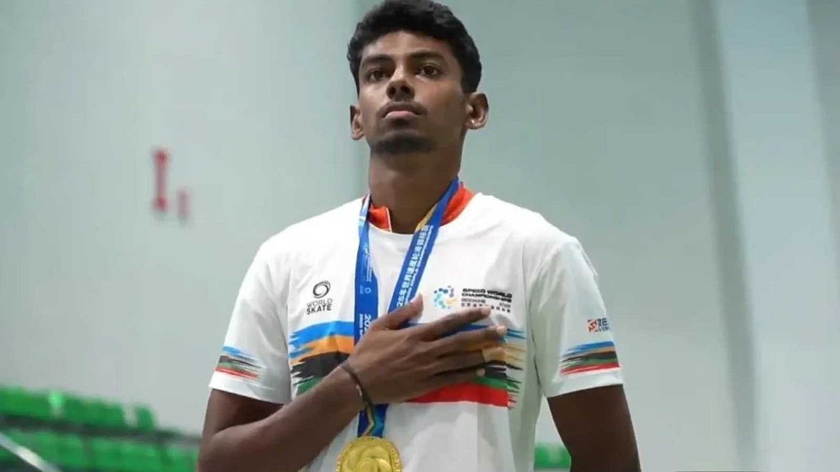 குவியும் பாராட்டுகள்..!
தங்கம் வென்ற தமிழக வீரர்…! 